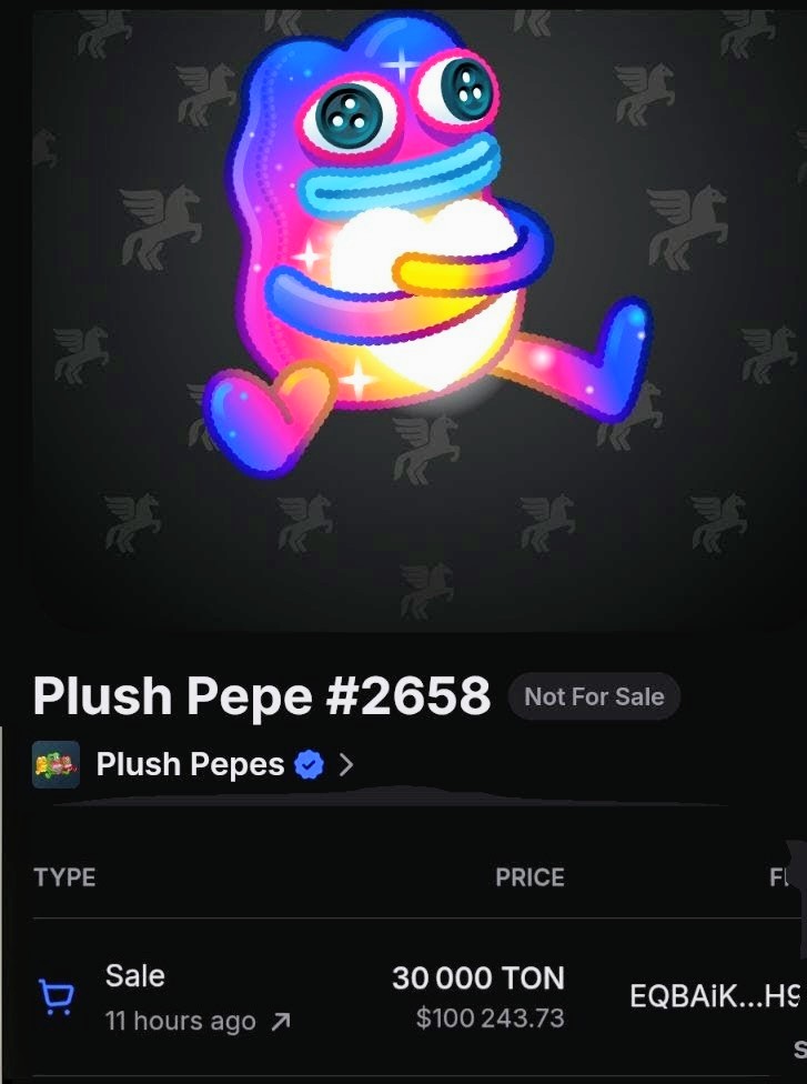 MetaFroggy_'s tweet image. Wowoowow this Cozy Galaxy Plush Pepe was sold for $100K 🐸🥳🙀🔥
Don't fade the Pepe 🤘💙🙃