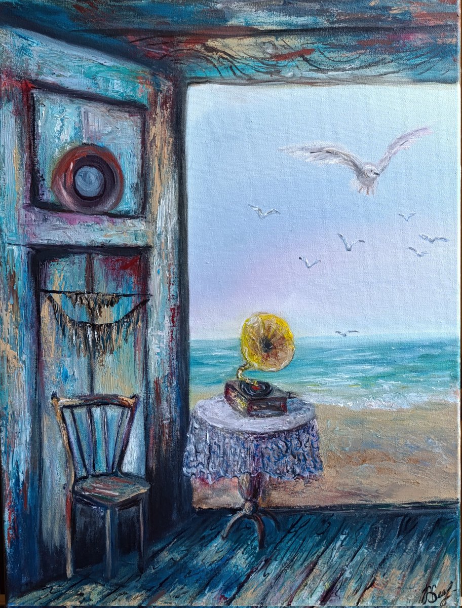 roni_sa7's tweet photo. I'm a beauty, and on the right is my new oil painting. I want to go to the sea #sea #painting #Pinterest #liked #pretty https://t.co/KMGicLtiSv