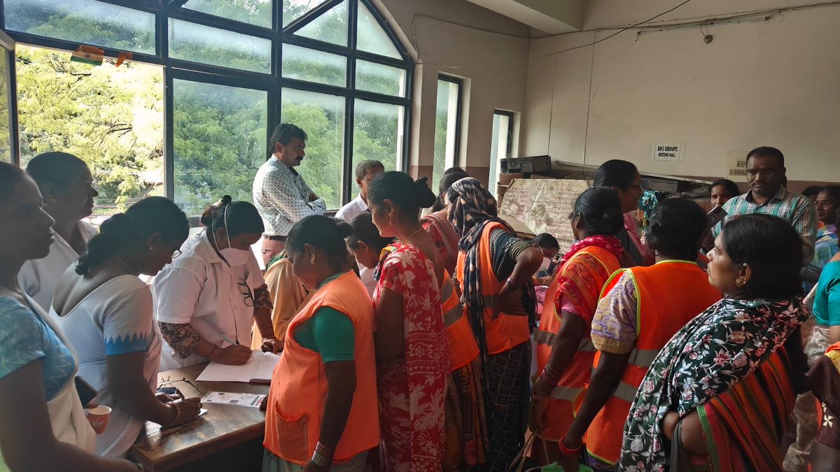 Zonal Commissioner, LB Nagar Zone, GHMC (@zc_lbnagar) on Twitter photo Health camp conducted for Public Health workers and SFAs working in Circle 02. CMOH, DC 02 and DY EE SWM overlooked the arrangements.
<a href="/TelanganaCMO/">Telangana CMO</a>
@offdsb
<a href="/PrlsecyMAUD/">Prl Secy MAUD.</a>
<a href="/gadwalvijayainc/">Vijayalaxmi Gadwal, GHMC MAYOR</a>
<a href="/CommissionrGHMC/">Commissioner GHMC</a>
<a href="/GHMCOnline/">GHMC</a> Health camp conducted for Public Health workers and SFAs working in Circle 02. CMOH, DC 02 and DY EE SWM overlooked the arrangements.
<a href="/TelanganaCMO/">Telangana CMO</a>
@offdsb
<a href="/PrlsecyMAUD/">Prl Secy MAUD.</a>
<a href="/gadwalvijayainc/">Vijayalaxmi Gadwal, GHMC MAYOR</a>
<a href="/CommissionrGHMC/">Commissioner GHMC</a>
<a href="/GHMCOnline/">GHMC</a>