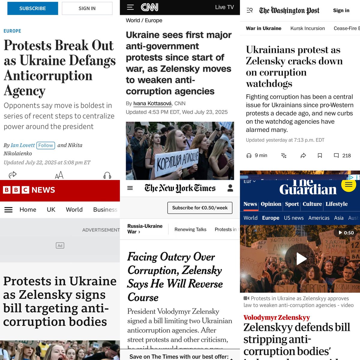 CapTweed's tweet image. All the globalist rags have been primed and the protests organised. The blob is setting the stage for a Zelensky exit. He’s past his use by date in this epic money laundering operation but it will be years, if ever, when MSM finally report any details.