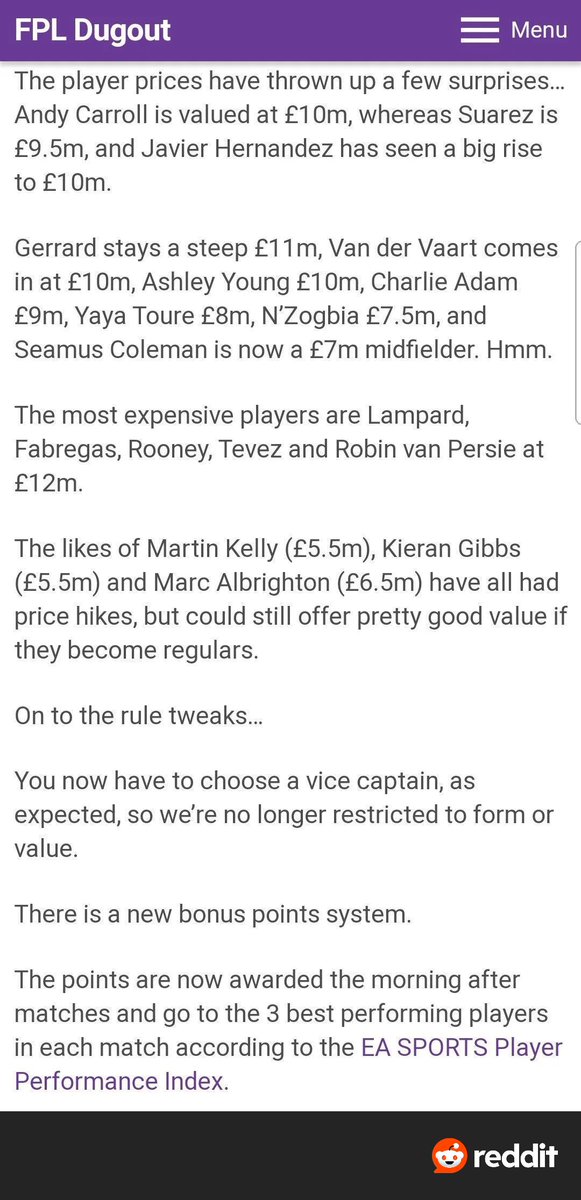 NathanBaconFC's tweet image. FPL in 2011
LOOK AT ALL THE PREMIUMS 😭😭
Via reddit.com/r/FantasyPL/s/…