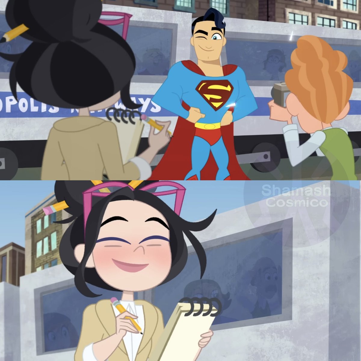 ShamashYT's tweet image. Me encanta ese diseño de Lois.
Serie- DC SuperHero Girls.