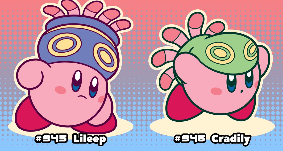p_fritzart's tweet image. Lileep, Cradily. Anorith, Armaldo. Feebas, Milotic. Castform.