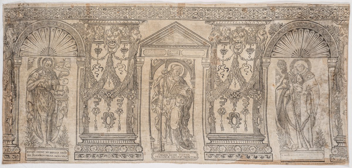 Museu del Renaixement (@mrenaixement) on Twitter photo Avui és #SantJaume, un dels apòstols més venerats i patró de pelegrins. Al #MuseudelRenaixement veureu la seva figura en un frontal d’altar de lli estampat (s. XVI–XVII) cedit pel <a href="/cdmtextil/">Museu Tèxtil de Terrassa</a>. Conté iconografia renaixentista i elements decoratius i arquitectònics de l’art clàssic Avui és #SantJaume, un dels apòstols més venerats i patró de pelegrins. Al #MuseudelRenaixement veureu la seva figura en un frontal d’altar de lli estampat (s. XVI–XVII) cedit pel <a href="/cdmtextil/">Museu Tèxtil de Terrassa</a>. Conté iconografia renaixentista i elements decoratius i arquitectònics de l’art clàssic