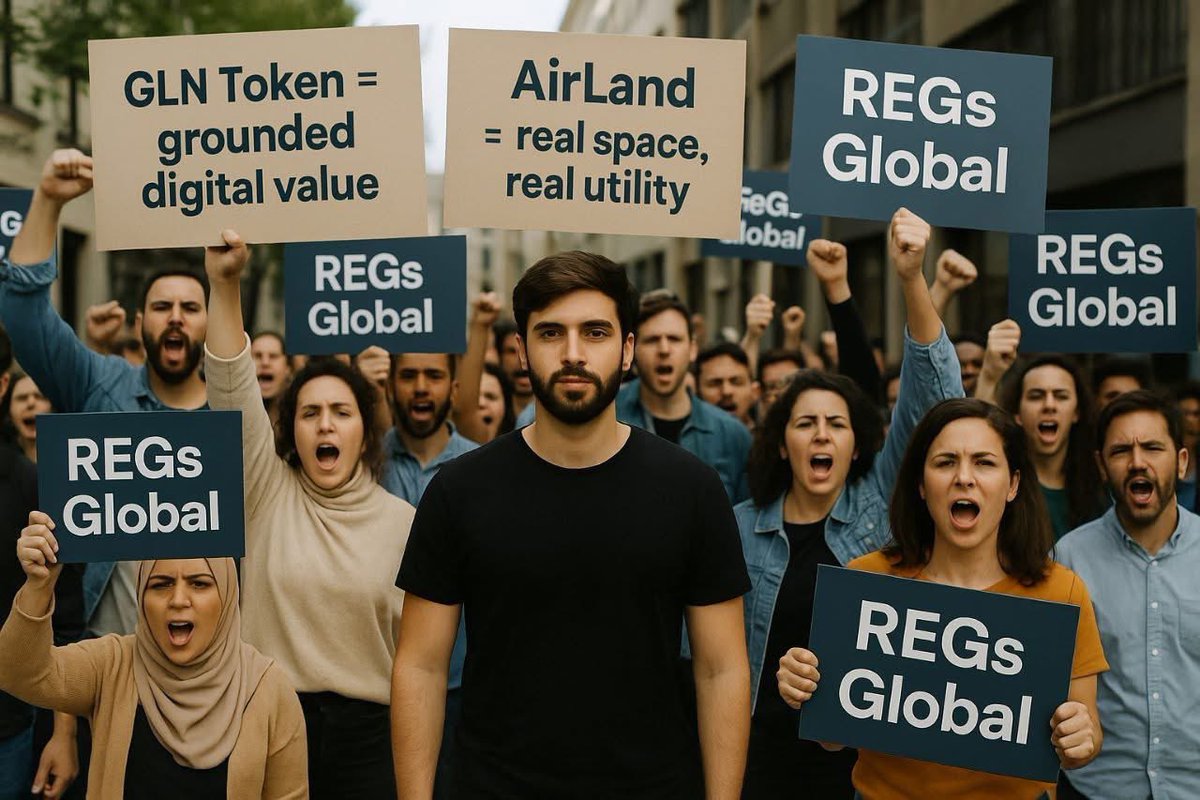 ✊ The People Have Spoken. The Future Is Here.
#REGsGlobal isn’t just a platform — it’s a movement.
Grounded. Real. Unstoppable. 💼🌍

📢 GLN Token = grounded digital value
📢 AirLand = real space, real utility
📢 REGs Global = the future of halal finance

Led by visionary CEO