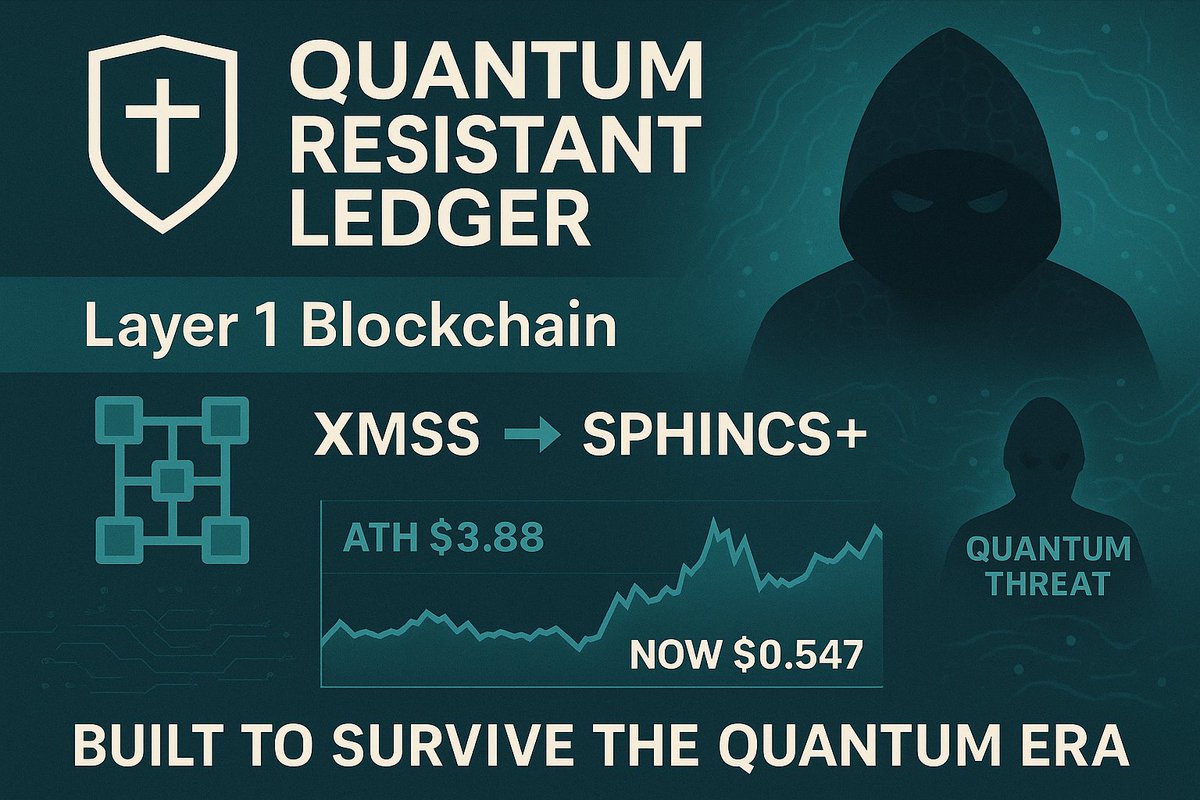 🛡 QRL — The Crypto Shield Against Quantum Threats #QRL #QuantumResistance  #PostQuantum #Blockchain #CryptoSecurity #L1 #crypto_view 1. Origins &  Purpose Quantum Resistant Ledger (QRL) launched in 2018, founded by Peter  Waterland (now