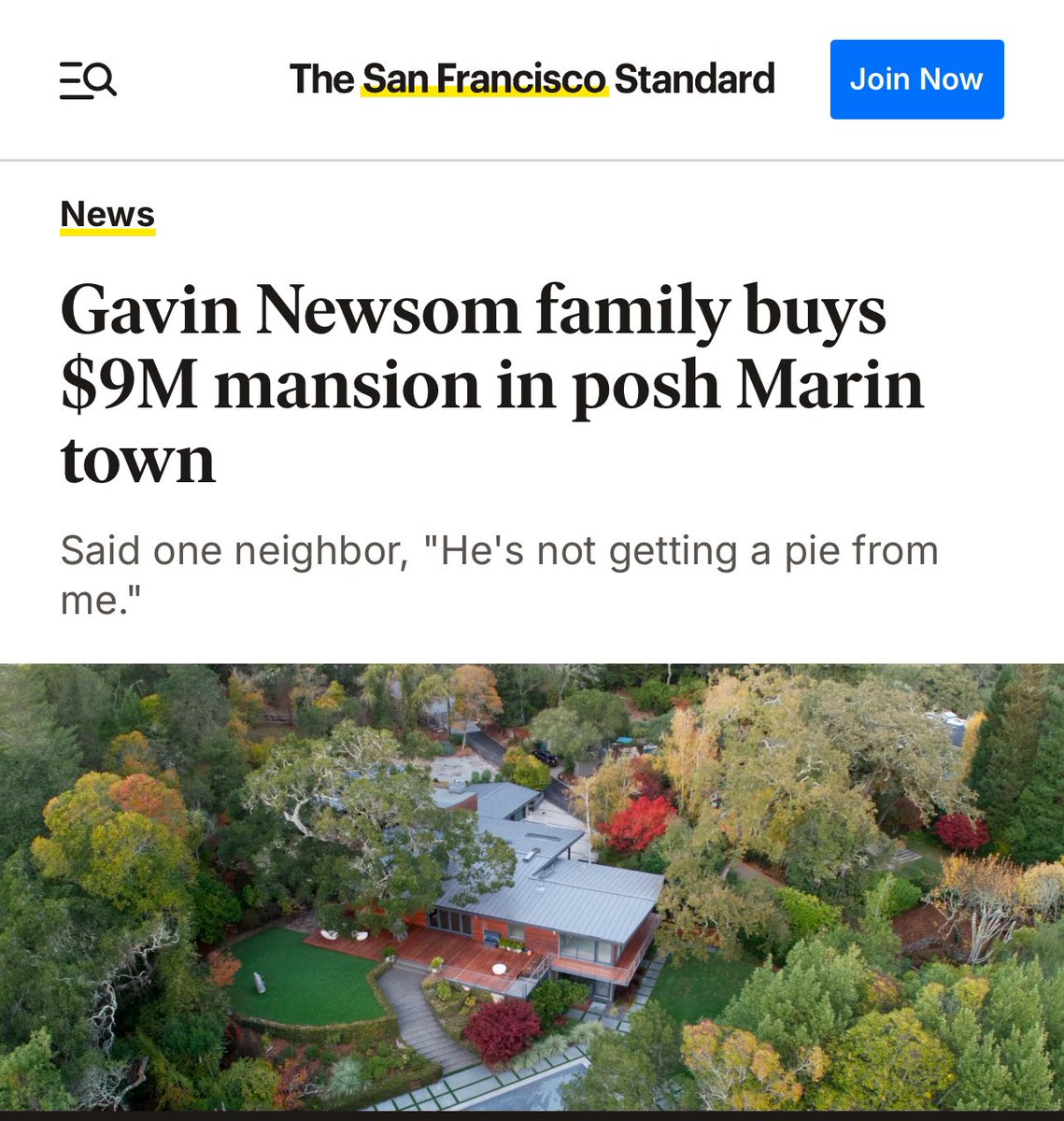<a href="/MilaLovesJoe/">Mila Joy</a> Newsom stuck his wife in Marin County in 9 mil house, he needs to pay the mortgage, kids shit and her designer handbags,  he can't afford that on a governors salary. NGO is the way to go!