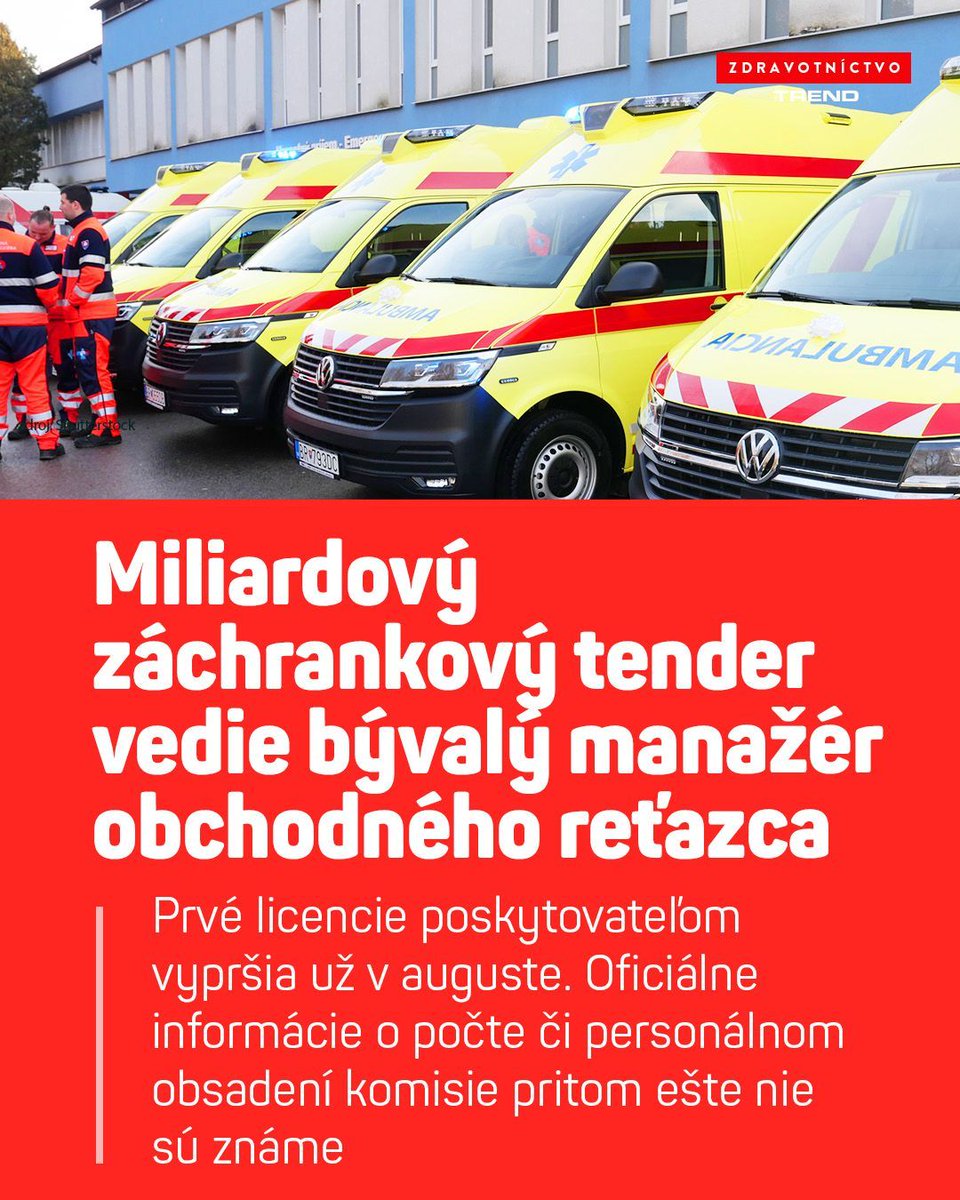 bit.ly/45chAsp Znova sa po šiestich rokoch súťaží o záchranky. V oblasti zdravotníctva ide o výhodný biznis. Záchranárov zdravotné poisťovne platia mesačným paušálom a zároveň za najazdené kilometre. Firmy súťažia celkovo o 1,2 miliardy eur. ...