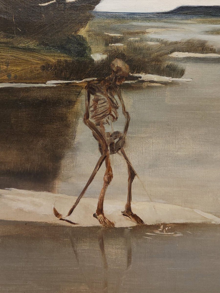 Palaumede's tweet image. La Mort, mesquinerie et trivialité.
- Max Klinger, La Mort par l'eau, 1881, Museum der bildenden Künste, Leipzig