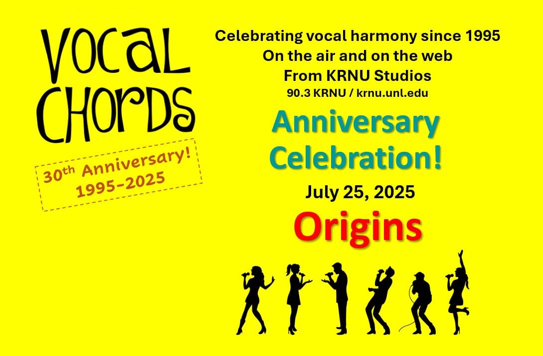 The roots of the <a href="/KRNUVocalChords/">KRNU Vocal Chords</a> a cappella program go back decades. Hear the show's origins this weekend on <a href="/903KRNU/">90.3 KRNU</a> or at krnu.unl.edu. #KRNU #CoJMCfamily #UNL