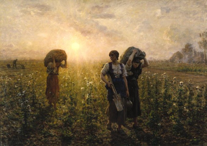 AndreWisniewsk2's tweet image. 🎨Jules Aldolphe Aimé Louis Breton, dit Jules Breton, peintre et poète français (1827-1906).
The End of the Working Day, 1886-87