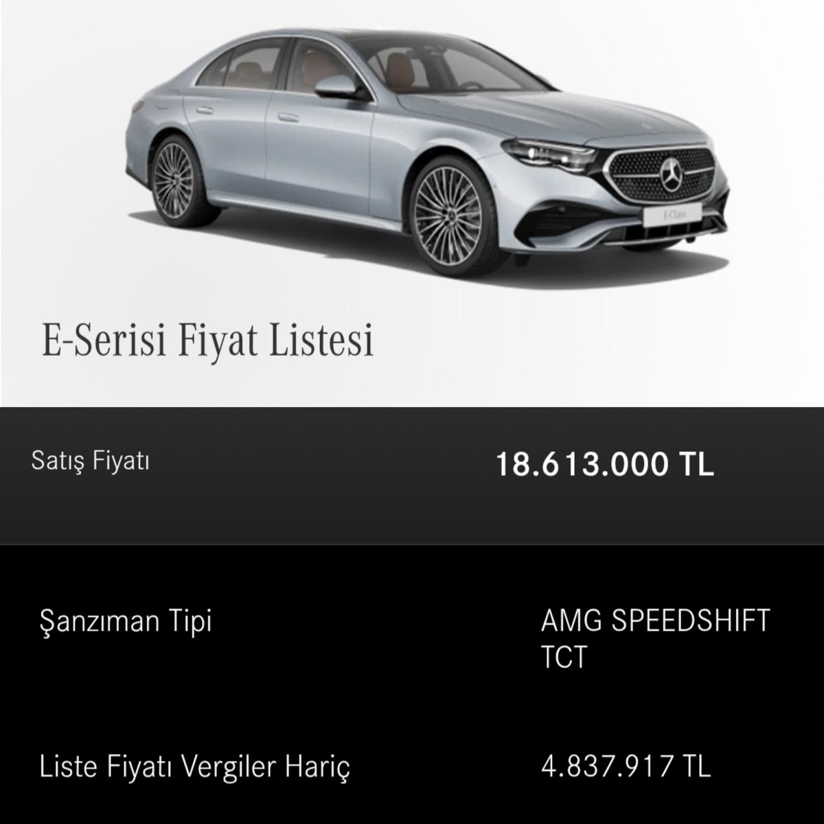 Türkiye’de arabalara uygulanan sözde vergi sistemi her zaman yanlış ve ağırdır. 

Bugünkü gelişmelere yorum yapmaya gerek yok.

Örneğin şu araç.
Mercedes üretiyor. 4.8 milyona satıyor. Maliyeti, işçiliği, ulaşımı ve kârı içinde. Benim devletim bana 18 milyona veriyor.

Siz buna