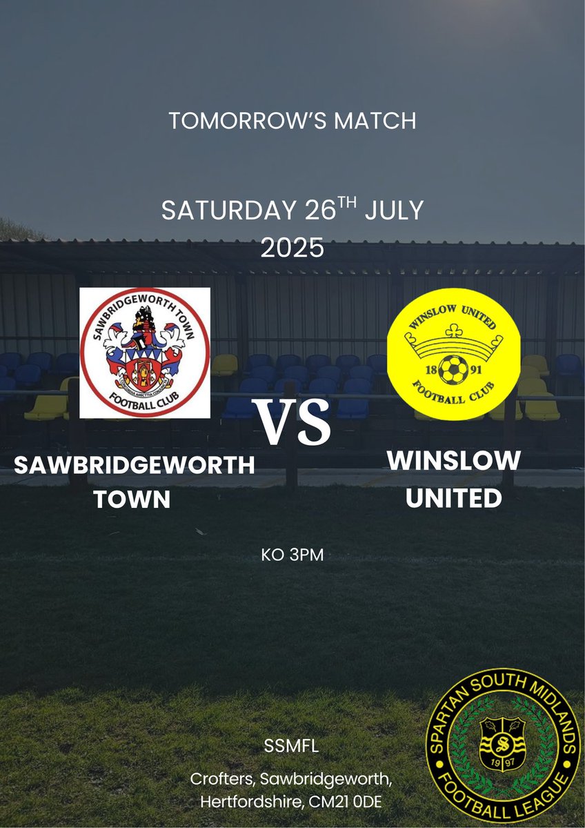 Winslow Utd FC (@winslowutdfc) on Twitter photo First game of the season tomorrow for the Ploughmen 💛💙
If you aren’t making the journey to <a href="/SawboTownFC/">Sawbridgeworth Town FC</a> then you can follow along on here as we capture the shots on goal ⚽️ First game of the season tomorrow for the Ploughmen 💛💙
If you aren’t making the journey to <a href="/SawboTownFC/">Sawbridgeworth Town FC</a> then you can follow along on here as we capture the shots on goal ⚽️