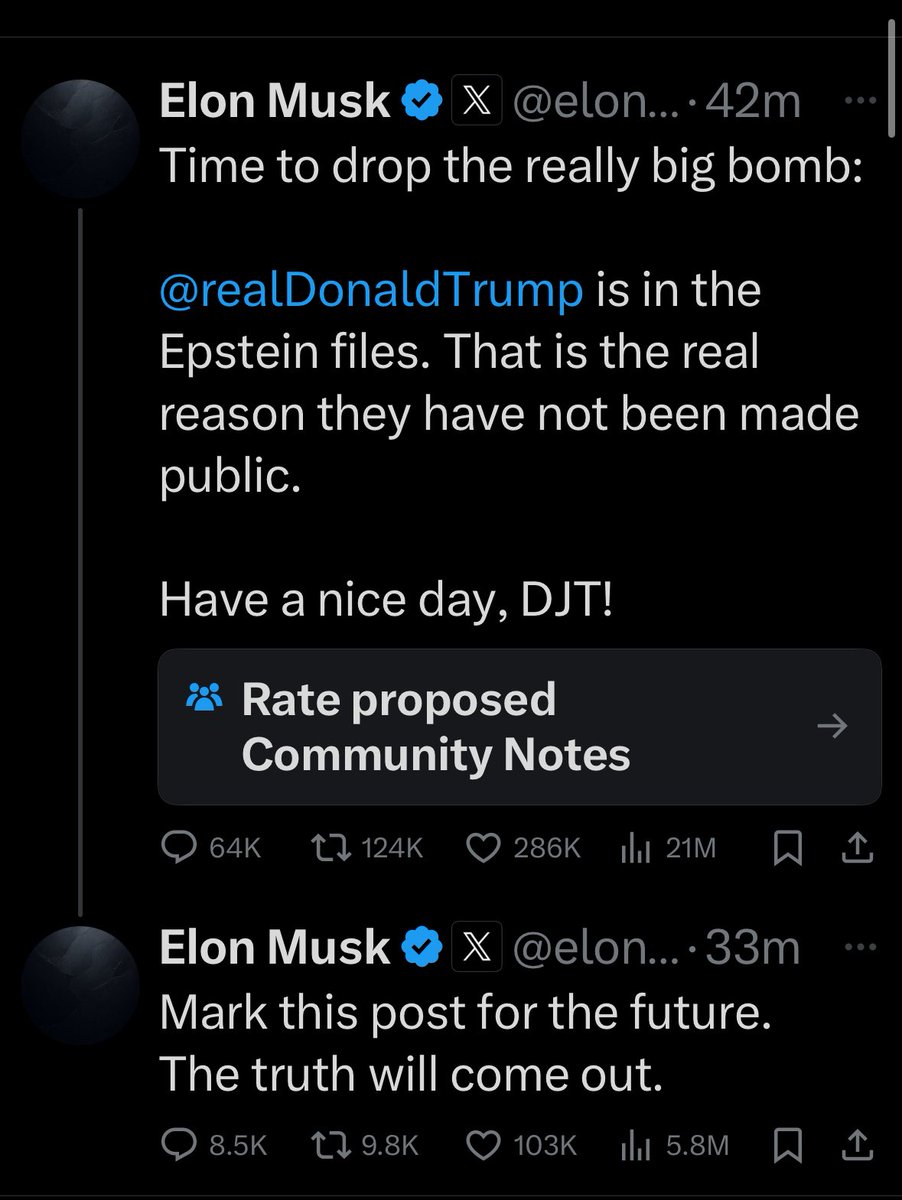 zilevandamme's tweet image. The tweet that undid MAGA. Two weeks of utter Epstein list chaos. A bomb was indeed dropped, I fear.