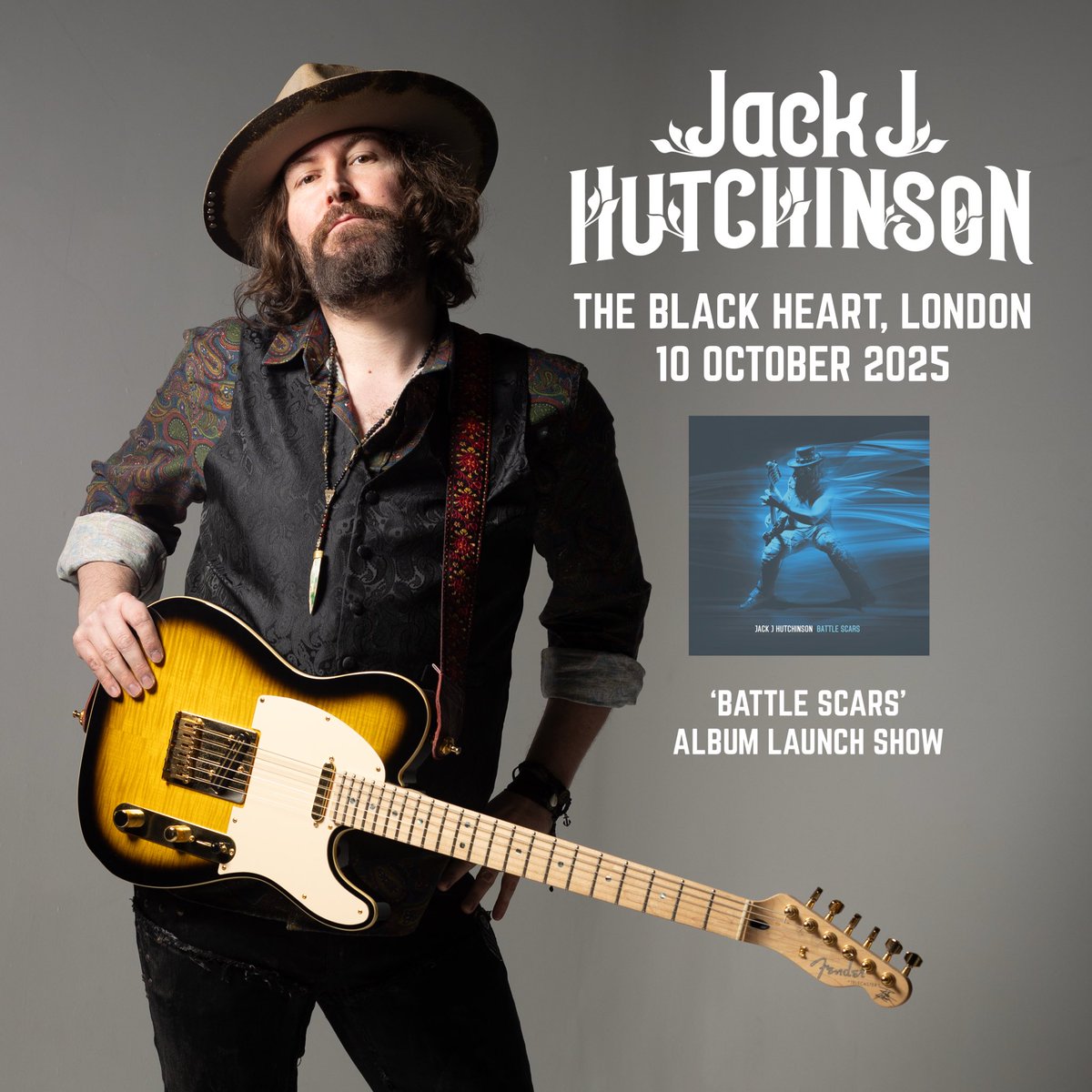 On 10 October join me for the ‘Battle Scars’ album launch at The Black Heart Camden!

We’ll be playing the album in full…and will be having a beer or two with you guys to celebrate its release.

We expect this one to sell out so be quick if you want tickets!
