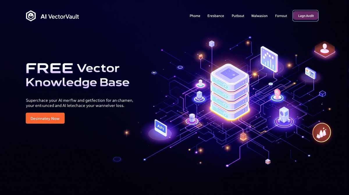 LaunchAIagent's tweet photo. 🚀 BREAKTHROUGH: Just launched AI VectorVault - the FREE vector database that gives ANY AI system perfect memory!

🧠 Your AI agents can now remember EVERYTHING: • Company docs • Client history
• Procedures • Research data
✨ Features: • Instant API keys • Universal webhooks • 2-minute setup • Works with ANY AI platform
💎 Upgrade to Pro for unlimited everything + your own API keys!
This is like giving every AI assistant a photographic memory of YOUR knowledge base.

🔥 Try FREE now: https://t.co/OUH0rmTzGq
Who's ready to supercharge their AI workflows? 🚀

#AI #VectorDB #Innovation #TechStartup #AIMemory #Automation