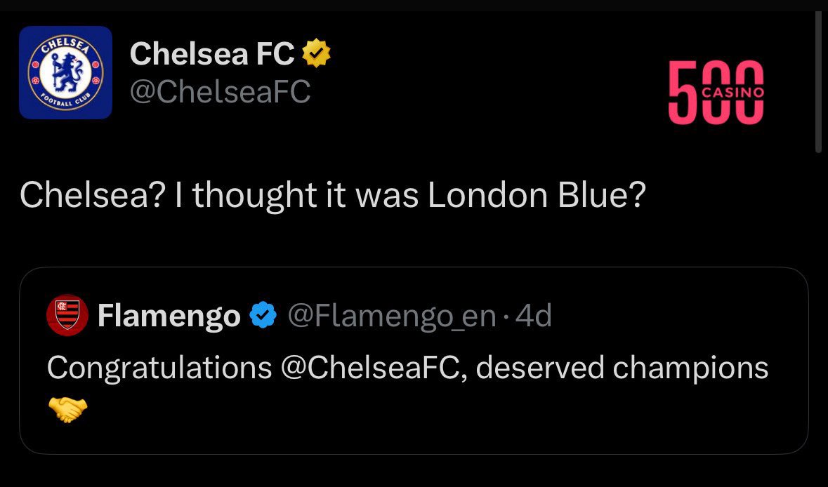 cfc_felixx's tweet photo. After the final he tried to be a good guy lmao never did he know Chelsea admin didn’t forget https://t.co/kSLLP7irN6