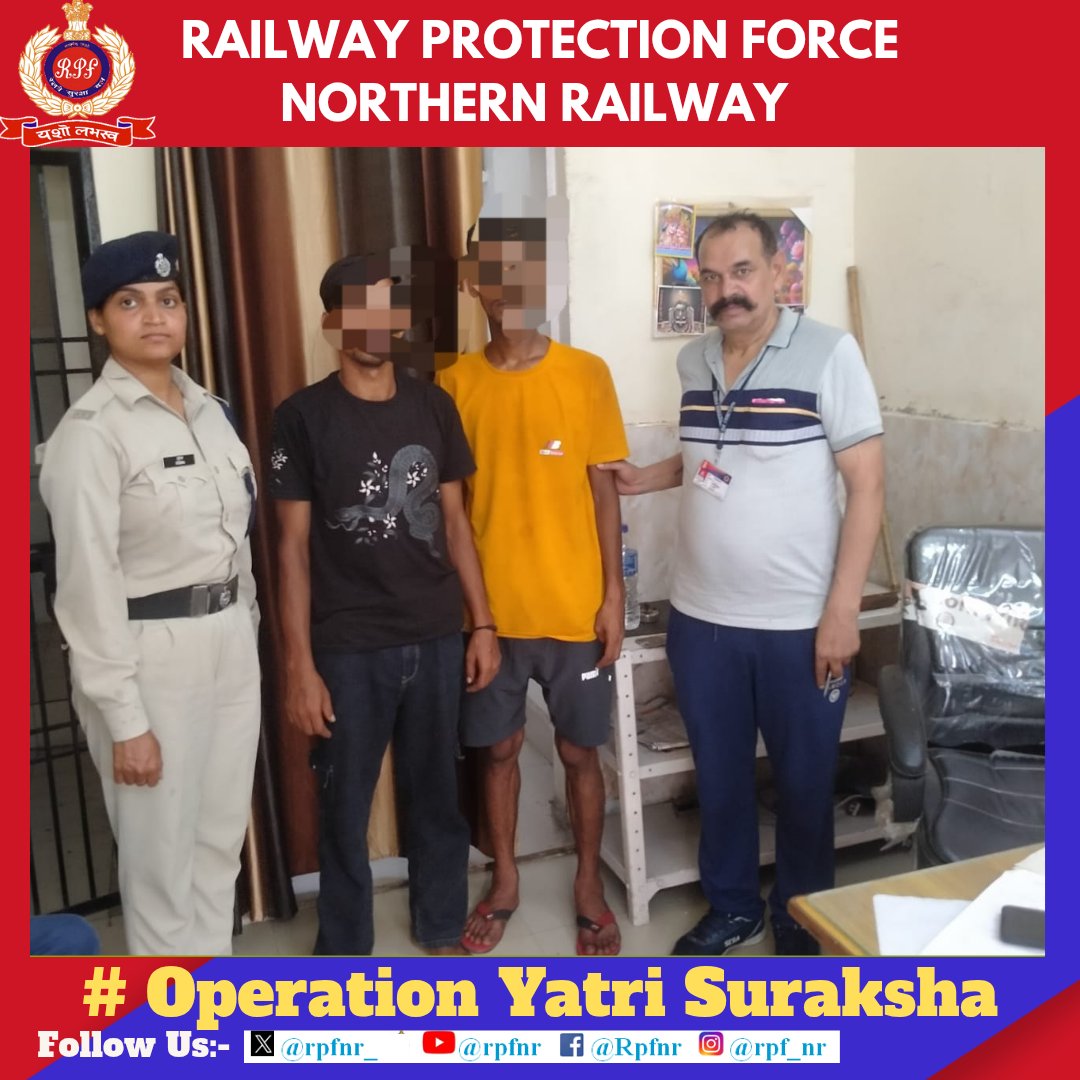 RPF Northern Railway (@rpfnr_) on Twitter photo RPF का साथ है
फ़िक्र की क्या बात है
A team of RPF NR arrested ToPB criminals at Panipat Railway Station.
#operationYatrisuraksha
<a href="/AshwiniVaishnaw/">Ashwini Vaishnaw</a> <a href="/RailMinIndia/">Ministry of Railways</a> <a href="/RailwayNorthern/">Northern Railway</a> <a href="/RPF_INDIA/">RPF INDIA</a> RPF का साथ है
फ़िक्र की क्या बात है
A team of RPF NR arrested ToPB criminals at Panipat Railway Station.
#operationYatrisuraksha
<a href="/AshwiniVaishnaw/">Ashwini Vaishnaw</a> <a href="/RailMinIndia/">Ministry of Railways</a> <a href="/RailwayNorthern/">Northern Railway</a> <a href="/RPF_INDIA/">RPF INDIA</a>