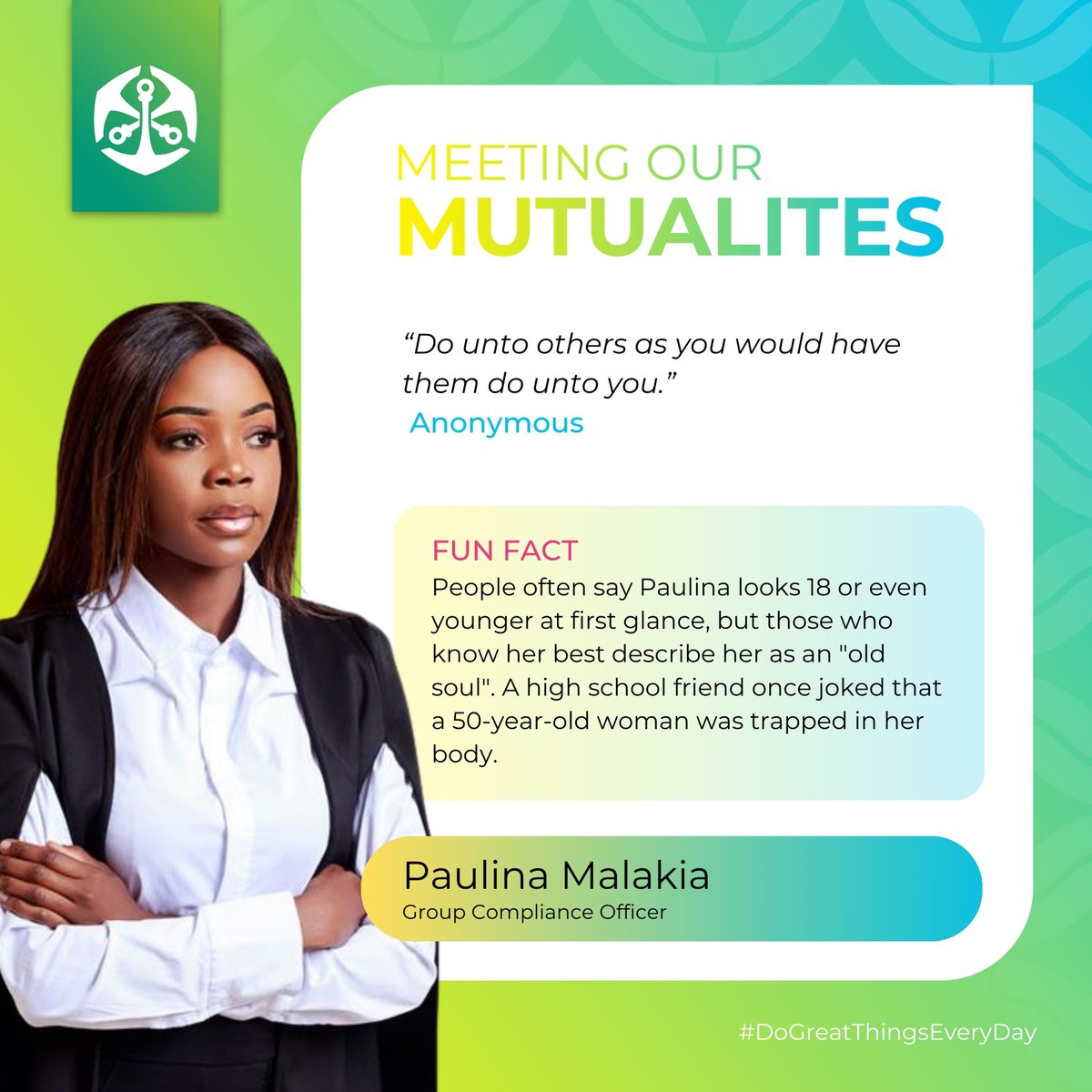 OldMutualNam's tweet image. 👋 Meet Paulina Malakia, Group Compliance Officer
With a robust legal and compliance background, Paulina Malakia brings extensive experience in compliance monitoring, risk assessment, sanctions screening, anti-money laundering (AML), and the implementation of risk management…