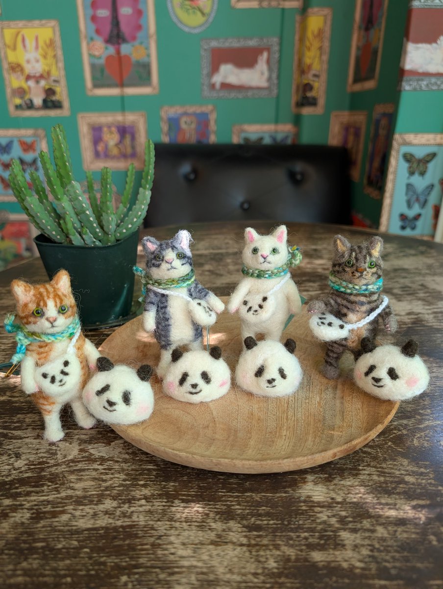 qedstorecafe's tweet image. #ねこねこ展22
もわもわびよりさんから追加のねこたちが到着です。撮って出しwww
パンダ帽子は着脱可能。おそろいのポシェットも。あ、今はサコッシュと言うんでしょうがこのコたちはポシェットの方が似合う気がする🎊
すでにねこねこ展22でご購入済の方は追納品のご購入はご遠慮下さい🙇🙇🙇🙇。