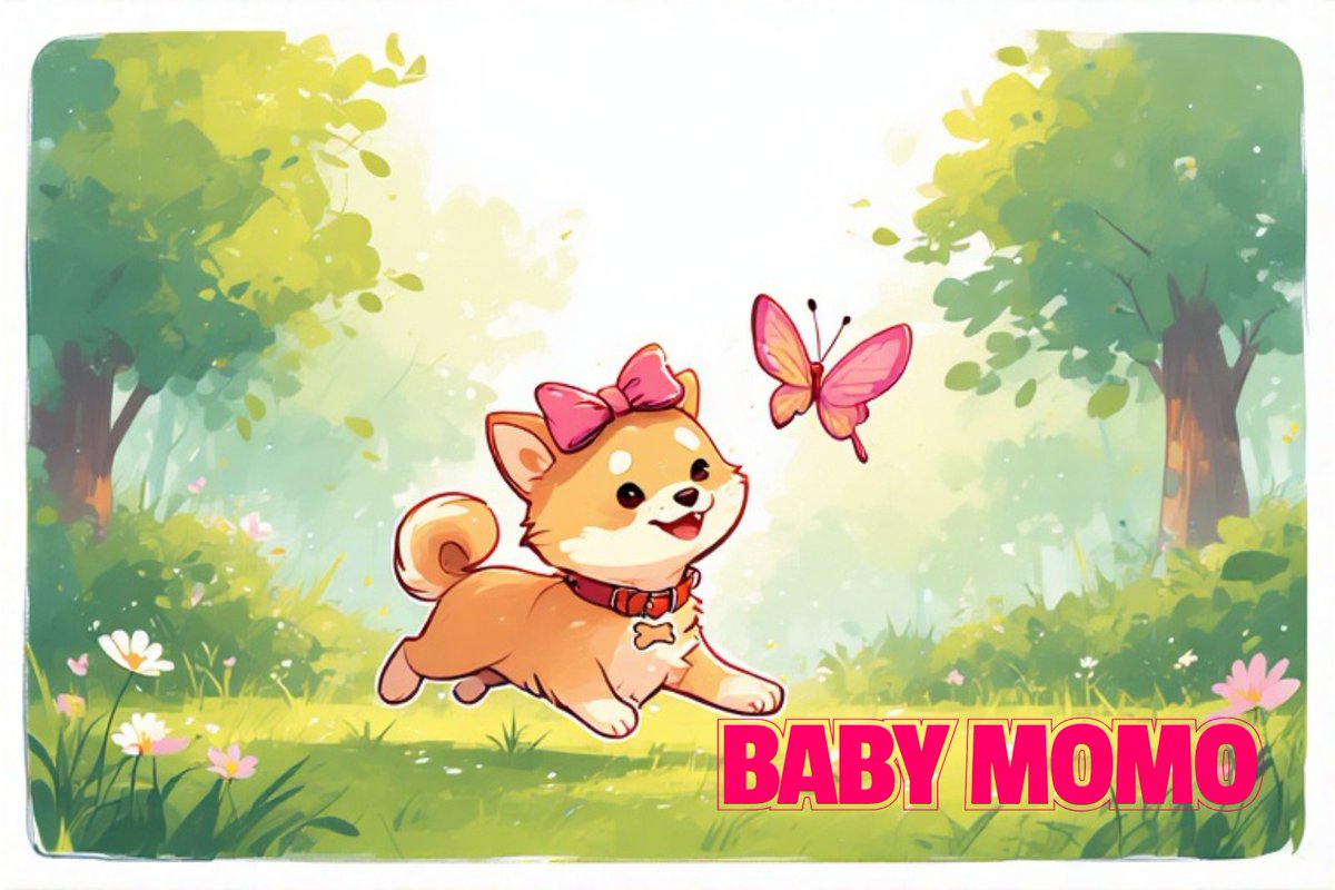 Baby Momo chasing dreams like she chases butterflies! 🌸💖
$BABY MOMO is ready to fly high – are you holding strong?