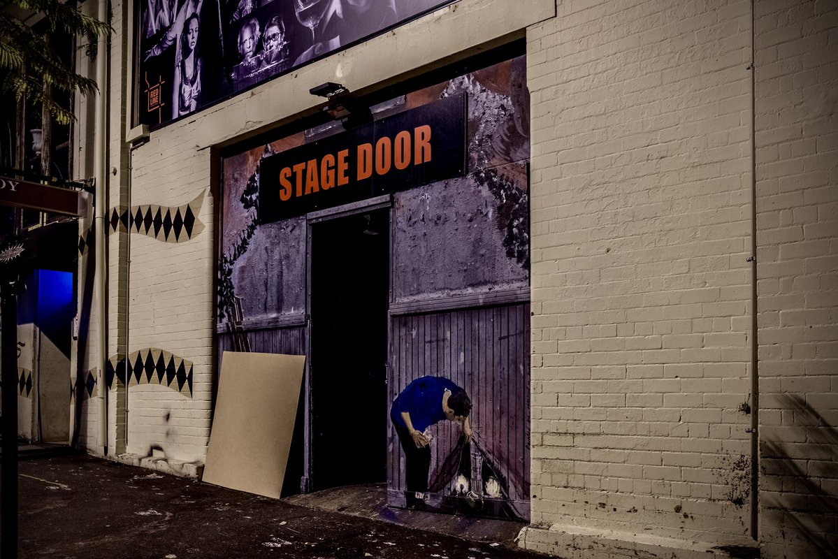 timritchie's tweet image. The Old Fitz Theatre in Sydney’s Woolloomooloo is in the basement of the 150 year old Ild Fitzroy Hotel.
The theatre can only seat 55 people, so book early.
I’m here particularly early, no one at the stage door.