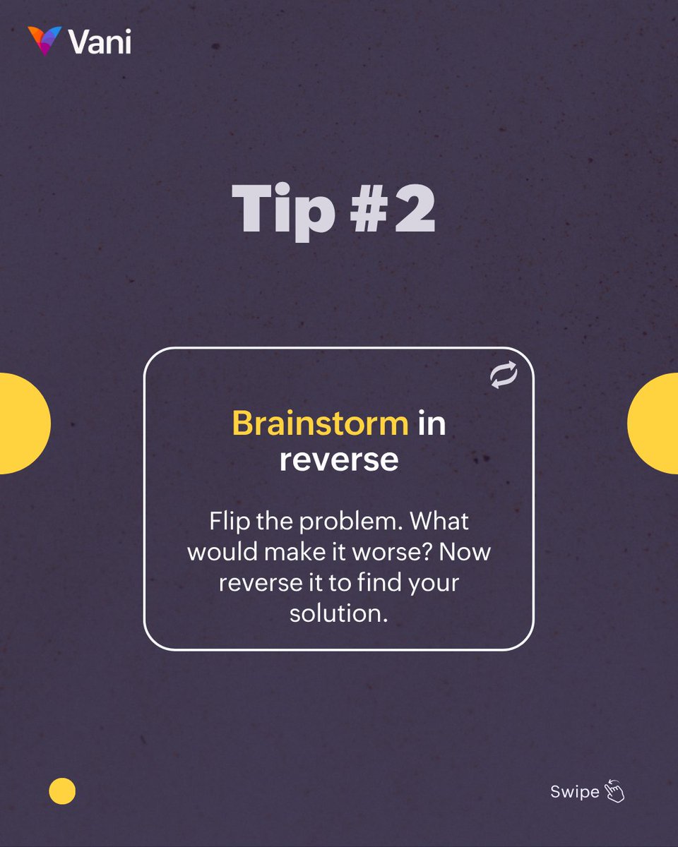 VaniHQ's tweet image. Which one unlocked your brain today? Tag a teammate and try one today.
#vani #visualcollaboration #collaborationtools #visualthinking #brainstorming