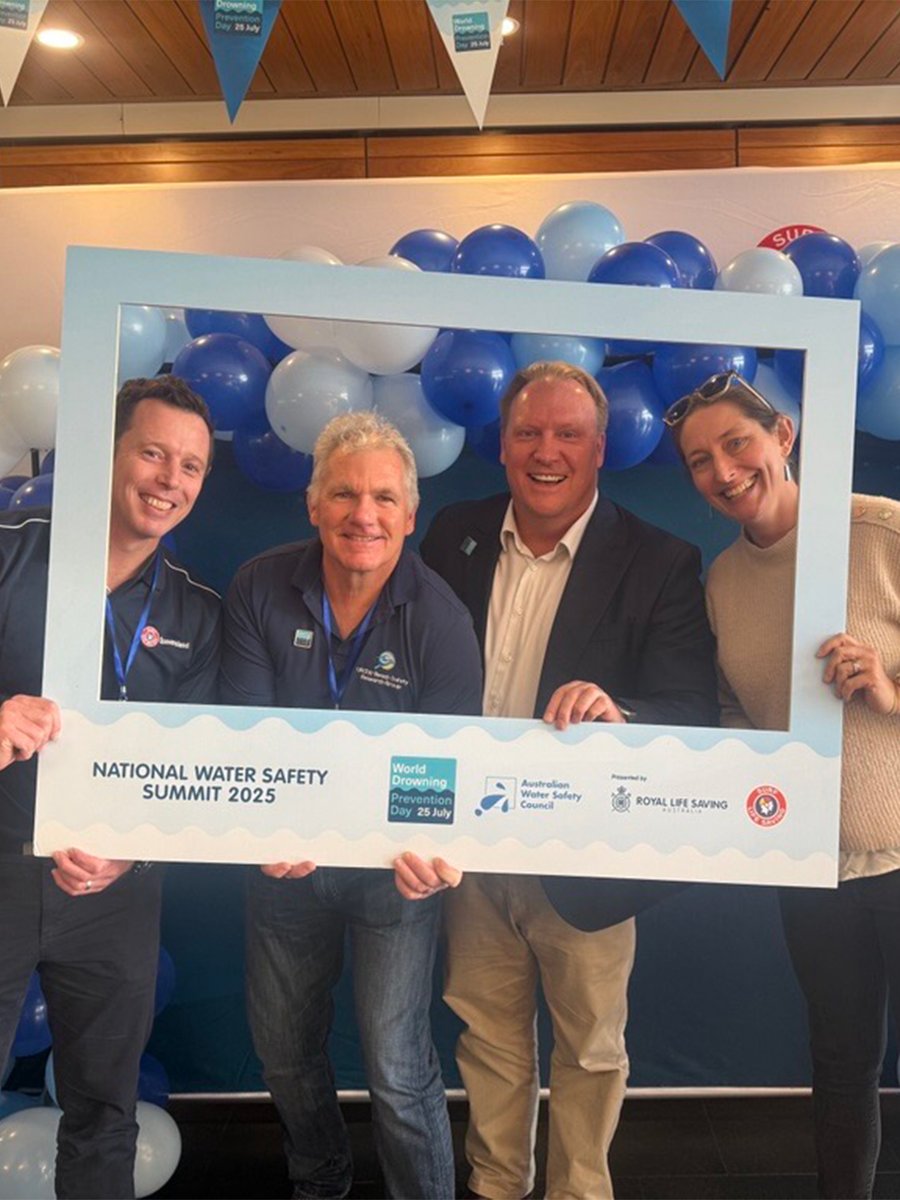 SLSAustralia's tweet photo. Anyone can drown, no one should. 

Today is World #DrowningPrevention Day &amp; together with Royal Life Saving Society - Australia we have been presenting the 2025 National Water Safety Summit in Sydney. https://t.co/0KdsBpDSEx