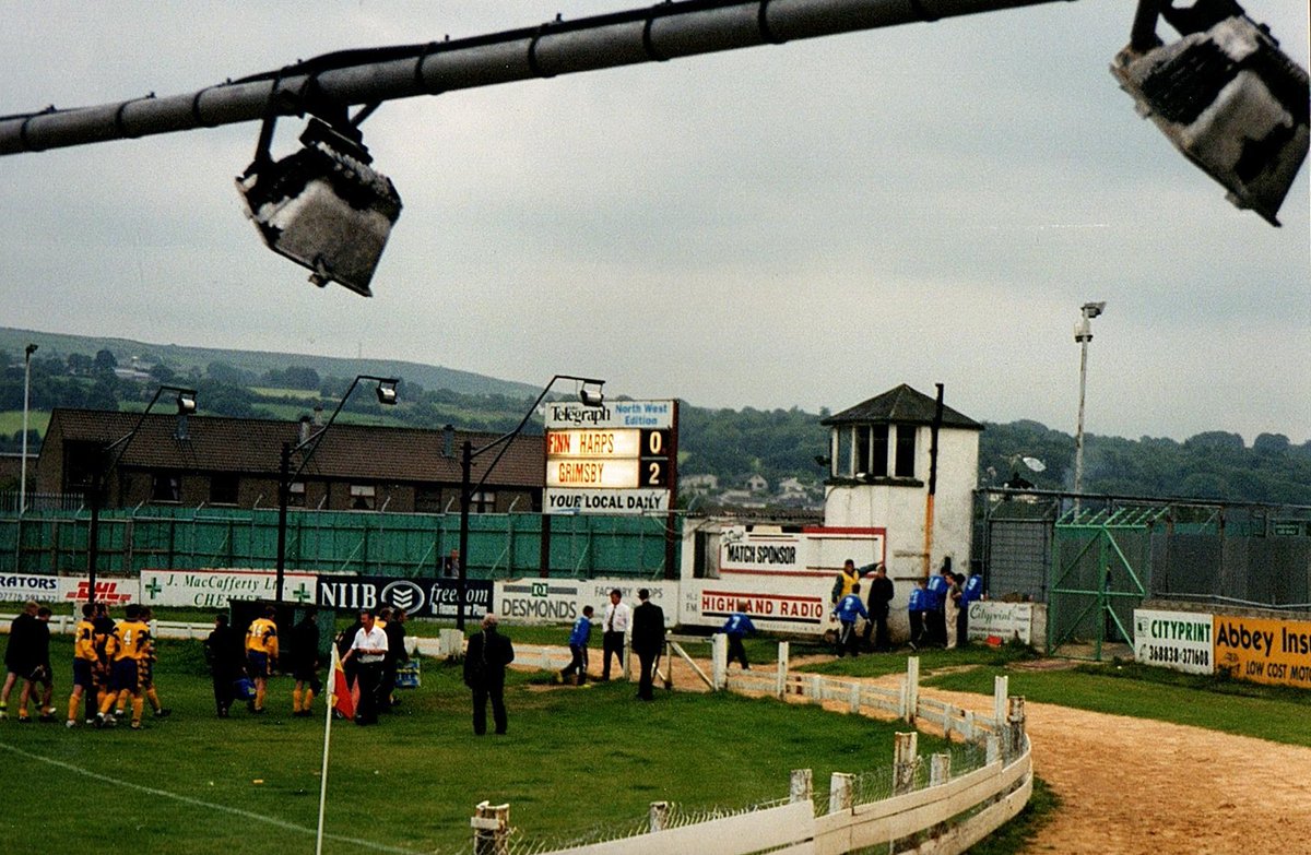 onthisGTFCday's tweet image. 25th July 2000 - Kingsley Black scores twice as Grimsby Town beat @FinnHarpsFC 2-0 at the Brandywell in Northern Ireland #GTFC Coyne (Croudson), McDermott, Gallimore (Chapman), Livingstone, Groves, Butterfield (Bloomer), Pouton, Coldicott, Buckley (Smith), Black (Allen), Clare