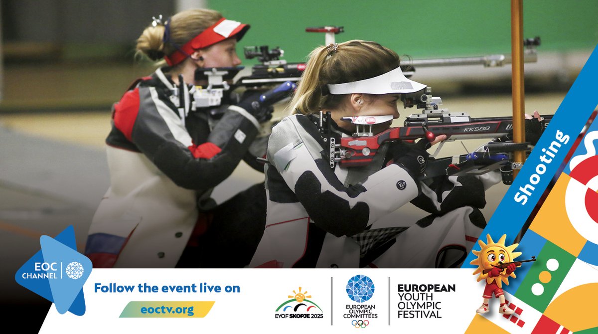 From the gym to the mat, Day 5 of #EYOFSkopje2025 is full of intensity!

Among today’s sports: Artistic Gymnastics, Judo, Shooting.

📺 Watch all events LIVE and on-demand:
🔗 EOCTV.org
🌐 Full schedule: eurolympic.org