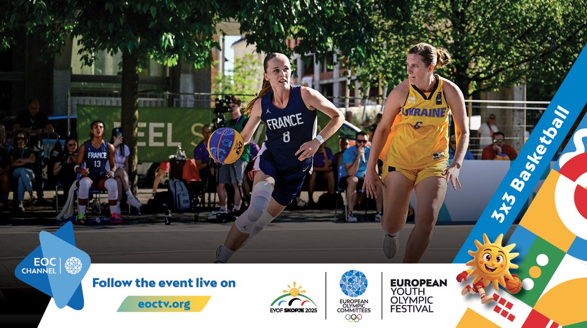 Day 5 at #EYOFSkopje2025 🇲🇰 brings the #OlympicSpirit to life!
Competing today: 🏃Athletics,🏀 3x3 Basketball, 
🏸 Badminton, 🤾 Handball!

📺 Watch live or on demand on:🔗EOCTV.org
🌐Full Streaming Schedule: eurolympic.org
