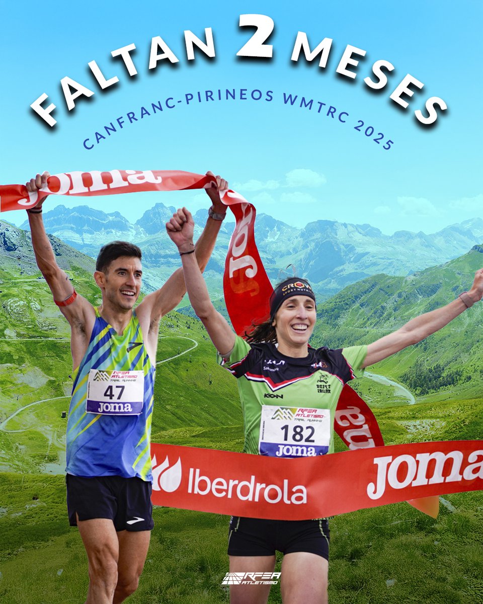 A falta de 2 meses #canfrancpirineos2025wmtrc ⛰️ 

𝑵𝒂𝒊𝒂𝒓𝒂 𝑰𝒓𝒊𝒈𝒐𝒚𝒆𝒏 𝒚 𝑨𝒍𝒆𝒙 𝑮𝒂𝒓𝒄𝒊́𝒂 𝑪𝒂𝒓𝒓𝒊𝒍𝒍𝒐, los campeones de Subida Vertical
👉 Una debutante y un medallista mundial

 #EspañaAtletismo #canfranccanfranc   

 ➕INFO  🔗bit.ly/3H0JCOl
