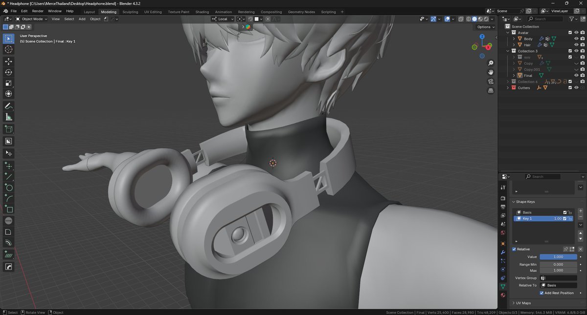 wang_VRC's tweet image. 🔻New project is coming.....

#VRChat #unity3d #b3d #Blender