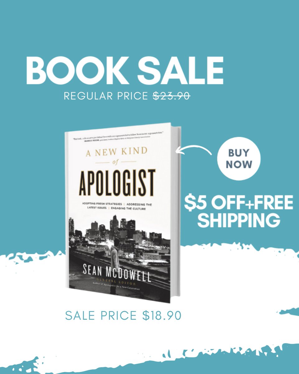 ThinkingNZ's tweet image. 🔥 🔥 Sale for one week only
A New Kind of Apologist, authored by Sean McDowell, brings together 20+ experts to tackle modern challenges—like gender, religious freedom, and more—with truth, grace, and fresh insight.
⏳ One week only! Grab your copy now:
zurl.co/aA0gM