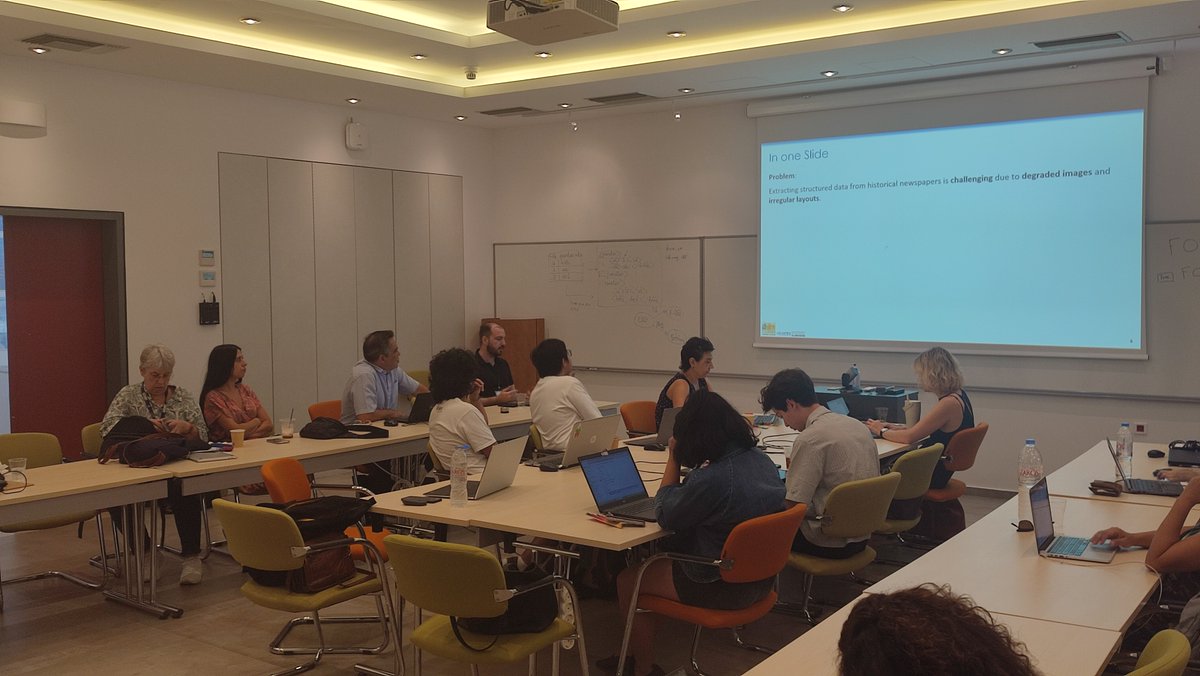 CCI_ICS_FORTH's tweet image. Course on "Deltos Transcriber (AI-driven information extraction of information from old newspapers and publishing via CIDOC CRM)", by N. Kontonasios. 5th-day, 2025 Summer School on CIDOC CRM Interoperability and Applications #CIDOC_CRM @ISL_ICS_FORTH @CRMSIG #2025CCIsummerSchool