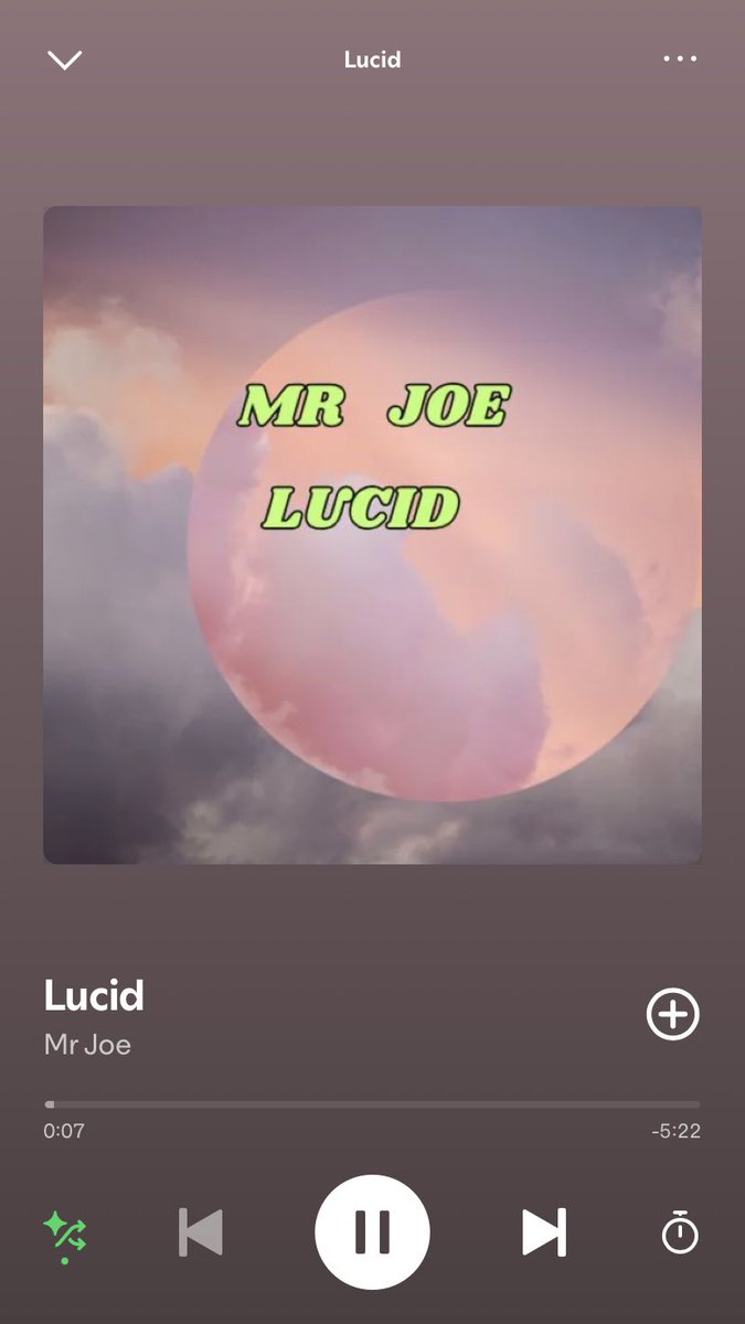 I love exploring &amp; playing around with sounds, Lucid is one of those experiments where I dived deep into myself always being inspired by Raw &amp; Crunchy sounds I tapped into that universe &amp; Lucid was born. 🪐🔊✨🎶

Please go stream today 🙏🏽

OUT NOW : Mr Joe - Lucid