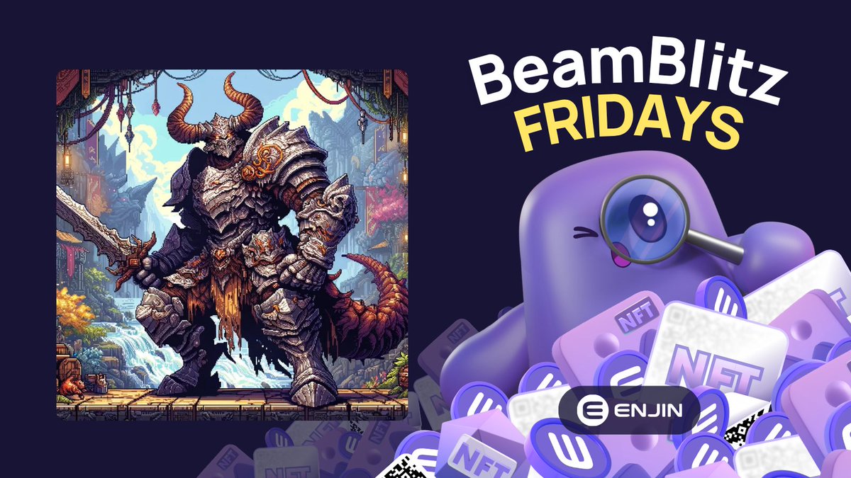 A new BeamBlitz QR has landed

Pay tribute to the golden age of gaming and pixel art perfection! Featuring Pixel's by creator <a href="/StropeVerse/">Strope</a>. ✨

Claim fast! These goodies are limited. The best part? It's <a href="/Etherscape_io/">Etherscape</a> in-game ready (Etherborns, IYKYK). 😎

Spot the hidden Beam QR