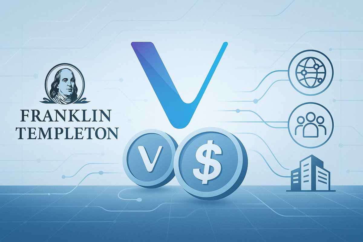 99BitcoinsHQ's tweet image. 💼 Franklin Templeton Adds VeChain to Benji Platform
@FTI_US has integrated VeChain’s $VET and $VeUSD tokens into its Benji Investments platform—enabling enterprise payments via tokenized finance rails.
#VeChain #FranklinTempleton #Benji #Tokenization