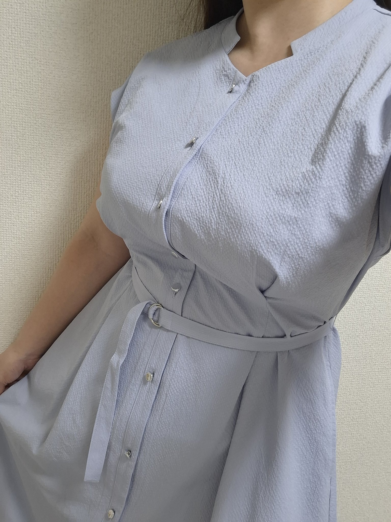 OverE オーバーイー ドライタッチサッカーシャツワンピース 102サイズ