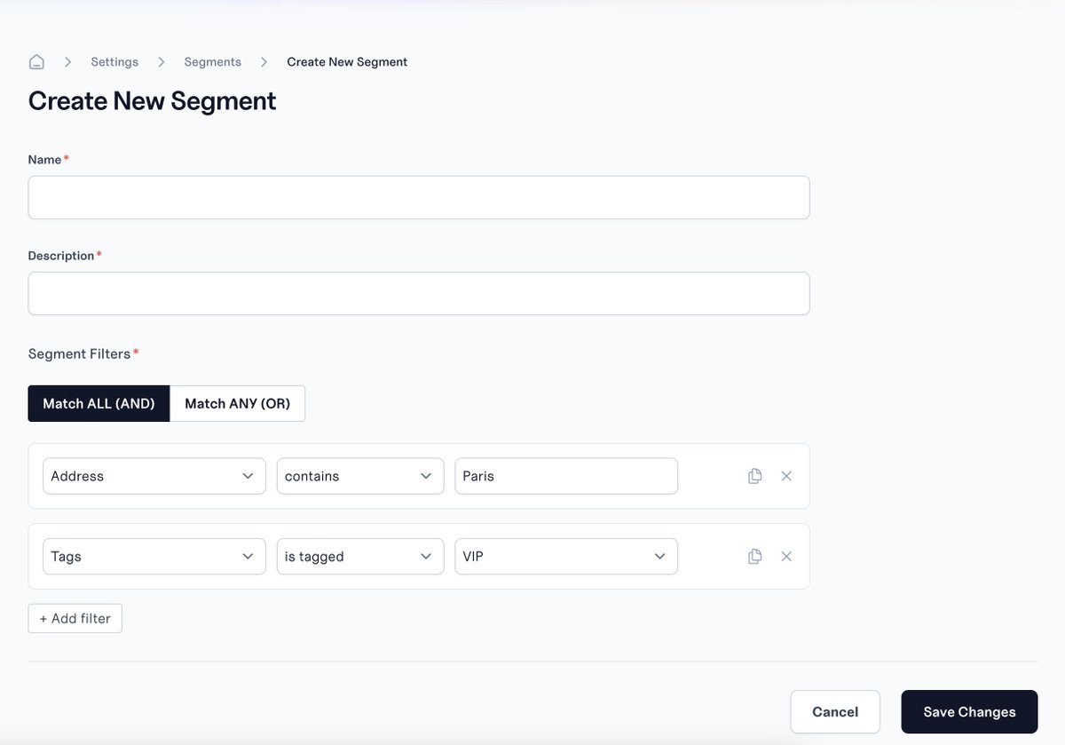 Coming up with good UI is honestly not one of my strong suits. 

We're adding subscriber segmentation system in Feather and this is simplest approach I came up with.