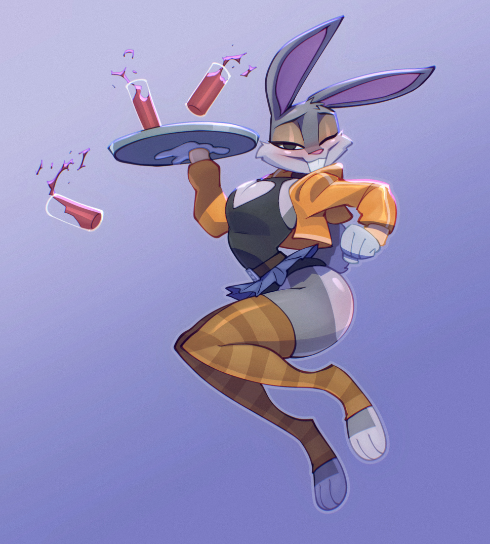 darnact's tweet image. "A Bunny Waiter"
You just know that, whatever jb he's doing, Bugs is gonna find a way to mess it up XD
Comment and Enjoy ^ ^