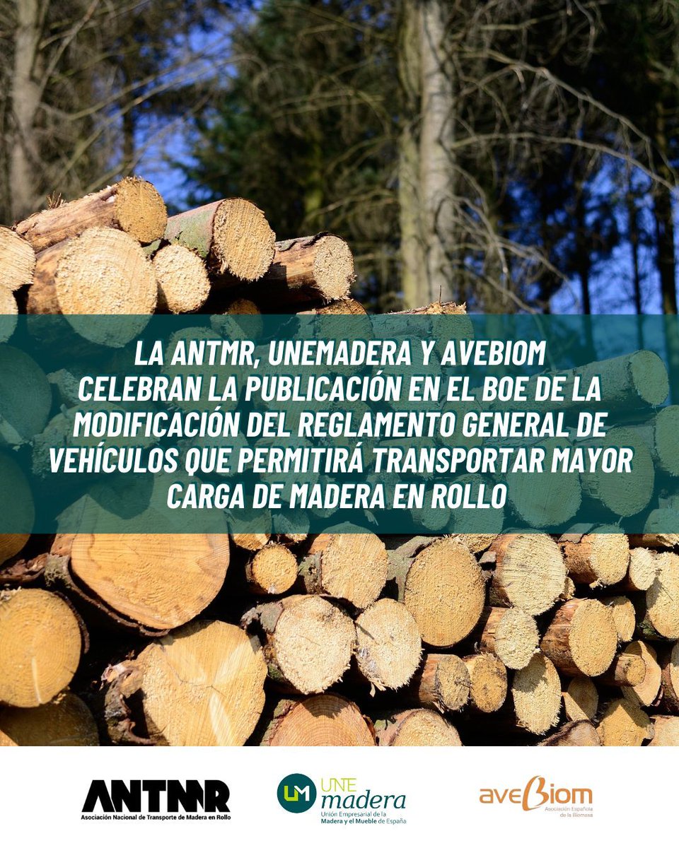 unemadera's tweet image. 🔍 ¿Por qué es importante esta medida?
Con la modificación del Reglamento General de Vehículos, España se alinea con el estándar europeo en transporte forestal.