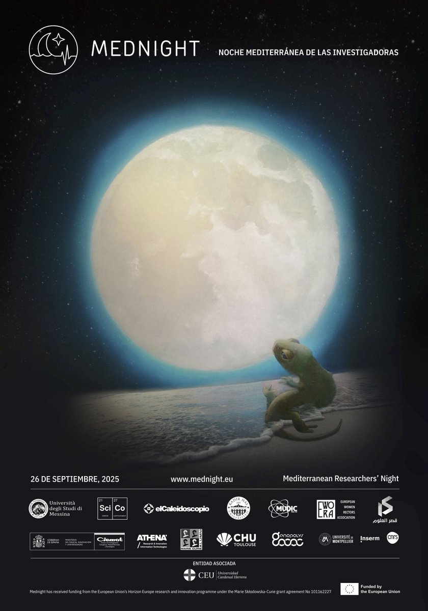 El 26 de septiembre ven a la Mediterranean Researcher's Night de <a href="/uchceu/">Universidad CEU UCH</a>, entidad asociada a la red europea @MedNightEu
Participa en las actividades y talleres sobre el impacto de la ciencia en la vida cotidiana
Si eres investigador <a href="/uchceu/">Universidad CEU UCH</a>, regístrate ya!
shre.ink/x99w