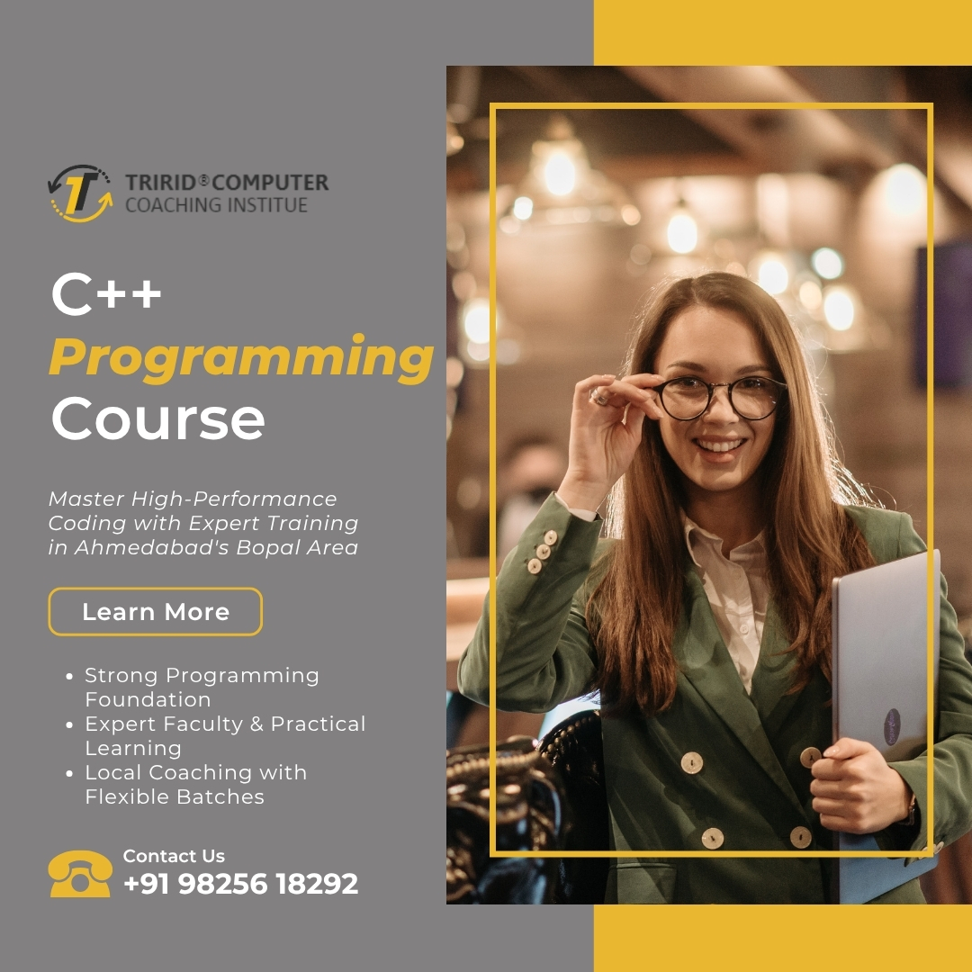 tccicomputer's tweet image. 🚀 Want to start coding?
📍 Join our C++ classes at TCCI – Bopal, Ahmedabad!
✅ Beginner-friendly
✅ Expert faculty
✅ Flexible batches
Learn to code the smart way!
👉tccicomputercoaching.wordpress.com/2025/07/25/c-p…
🔗 tccicomputercoaching.com
#Cplusplus #ComputerClassesBopal #LearnCoding #Ahmedabad
