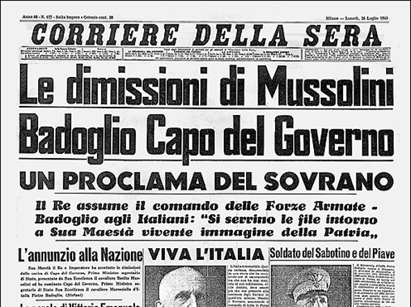 MCapisani's tweet image. Buon #25luglio !
Il fratello "piccolo" del #25aprile
#Mussolini #Fascism #Italy
#rassegnastampa d'antan
