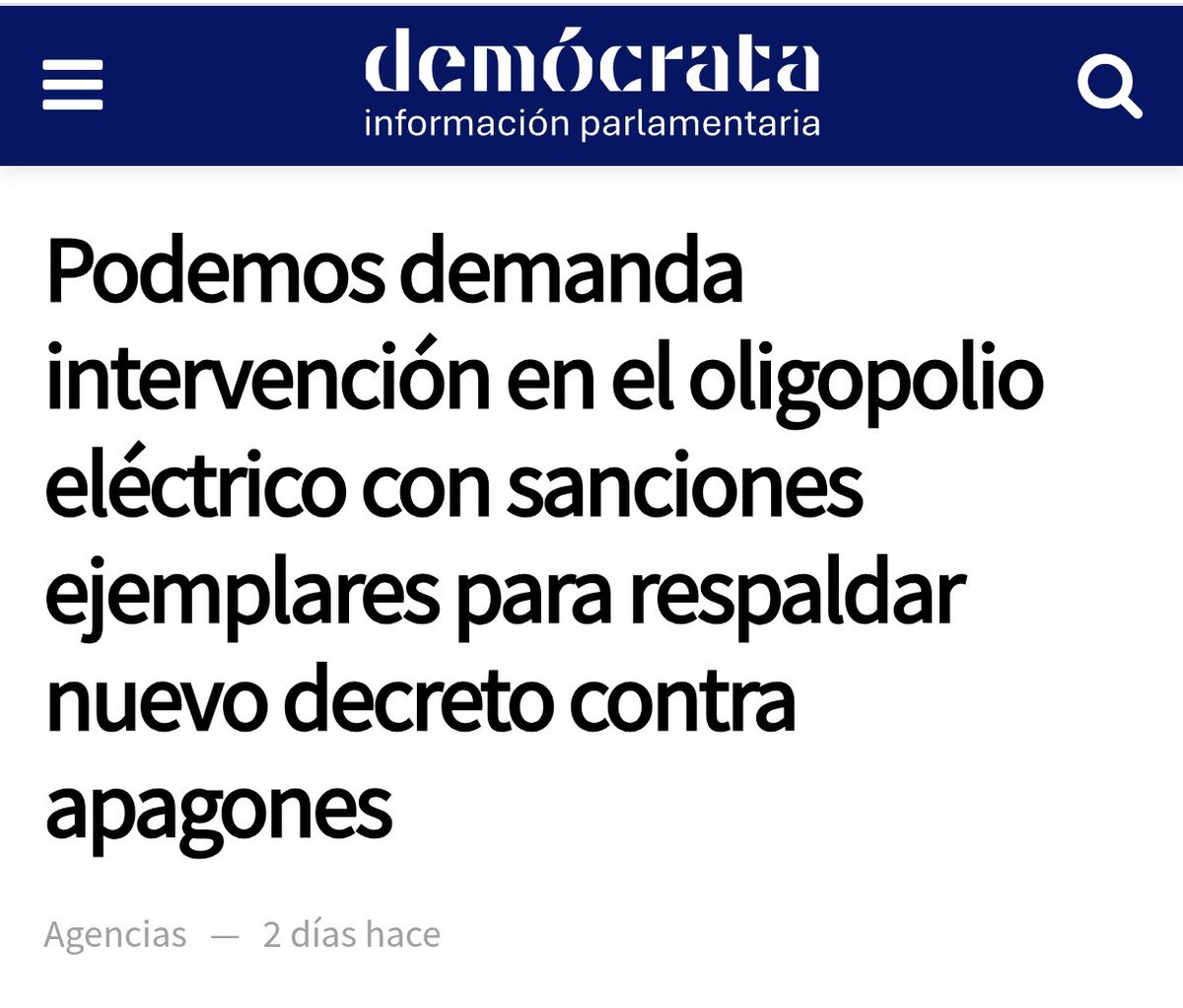 La negativa al RD defiende a las familias y la justicia social de este país. No puede ser que el peso de las políticas fiscales para luchar contra el cambio climático, recaigan en la clase media trabajadora y no en los oligopolios energéticos.

youtu.be/aTL2C5sso-I?si…
