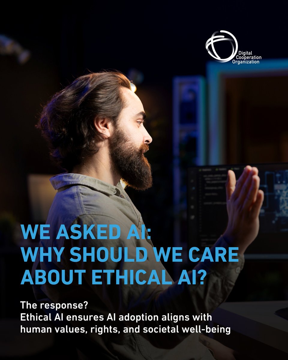dcorg's tweet image. We asked AI: "Why do we need Ethical AI?”
The reason – to ensure AI adoption aligns with human values, rights, and societal well-being. Ethical AI isn’t a barrier to innovation. It’s the path towards building safe and inclusive AI for all.
Explore why ethics matter and how we…