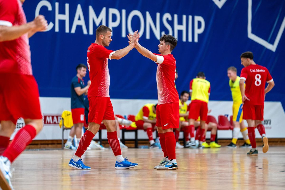 🎉 It all comes down to this!

🏆 Men’s Final – European Universities Futsal Championship

📍 Sports Hall Dražen Petrović
🕢 19:30
🇦🇿 Azerbaijan Sport Academy vs University of Valencia 🇪🇸

Don’t miss the battle for gold in Zagreb!