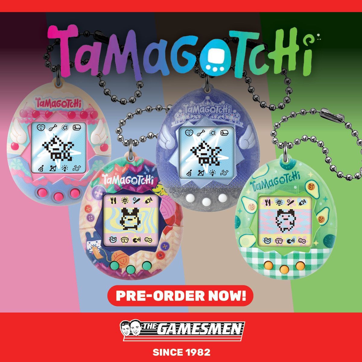 JUST ANNOUNCED: Four new Tamagotchi Original designs now available for pre-order!

Relive the classic digital pet experience with fresh new styles: Avocado Mix, Tama Sewing, Angel Tiara, and Angel Cake. 

Pre-orders yours now: bit.ly/45kR4wX