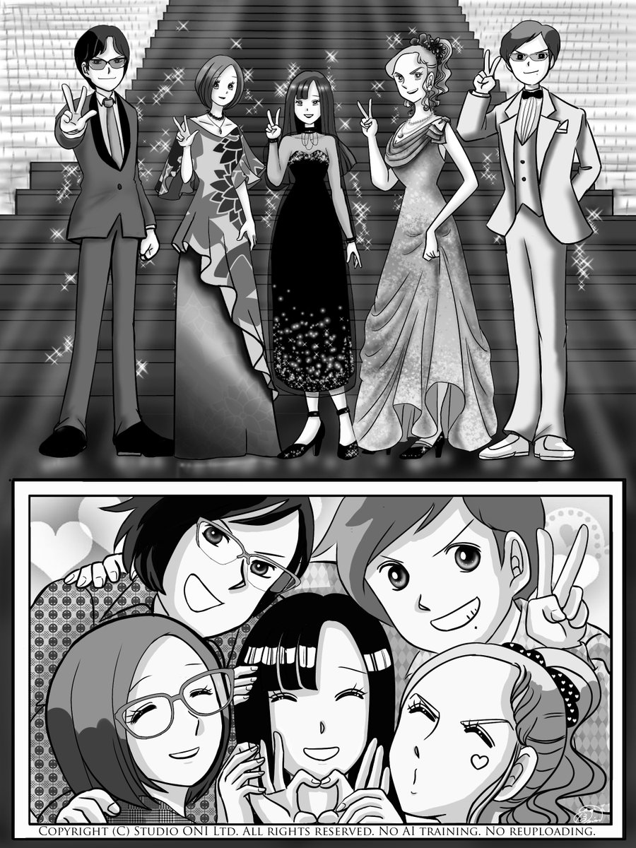 OperationOni's tweet image. 漫画「 #スタジオ鬼物語 」第19話
#Manga_StudioONI Episode 19
エピローグ。
ちょっとだけ、未来をのぞいてみた。
Epilogue.
A quick glimpse into the future.
(最終話へと続く / Continued in the final episode)
(漫画: いずみん @izum16310 / 企画: 細川美紀 @turara_miki)